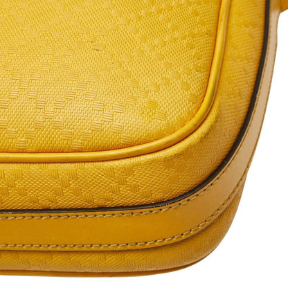 Gucci Diamante Business Shoulder Bag 2-Way Yellow Leather