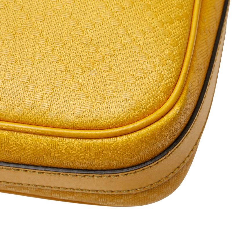 Gucci Diamante Business Shoulder Bag 2-Way Yellow Leather