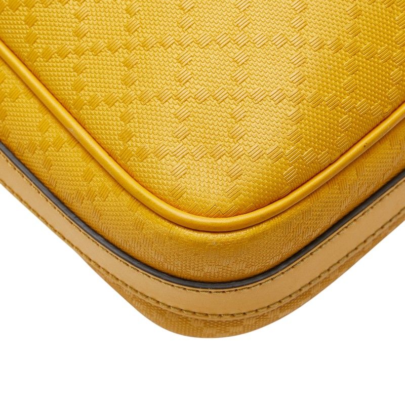 Gucci Diamante Business Shoulder Bag 2-Way Yellow Leather