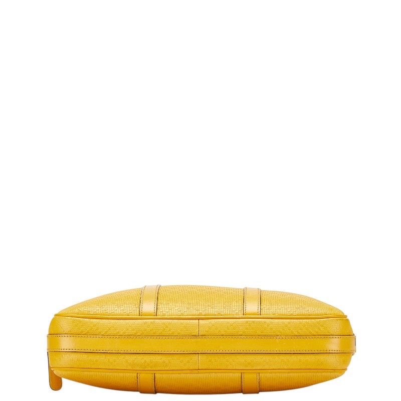 Gucci Diamante Business Shoulder Bag 2-Way Yellow Leather