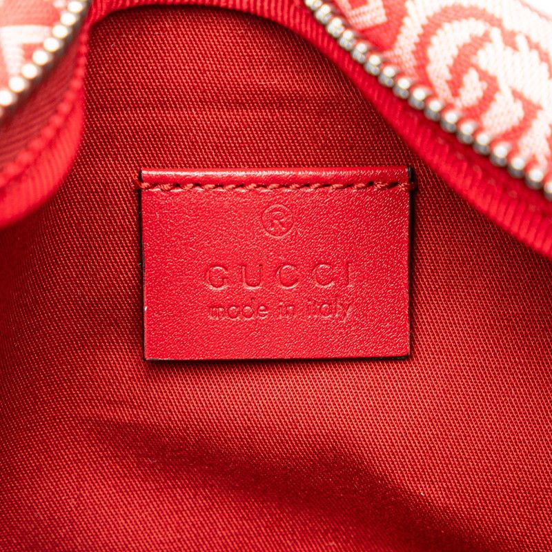 Gucci Children's GG Logo Star Belt Bag Red Canvas Leather