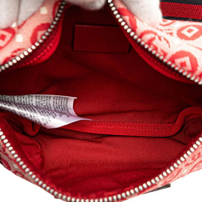 Gucci Children's GG Logo Star Belt Bag Red Canvas Leather