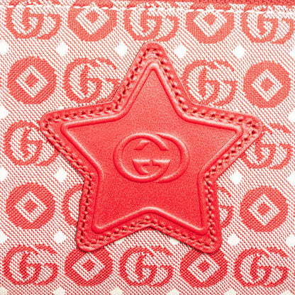 Gucci Children's GG Logo Star Belt Bag Red Canvas Leather