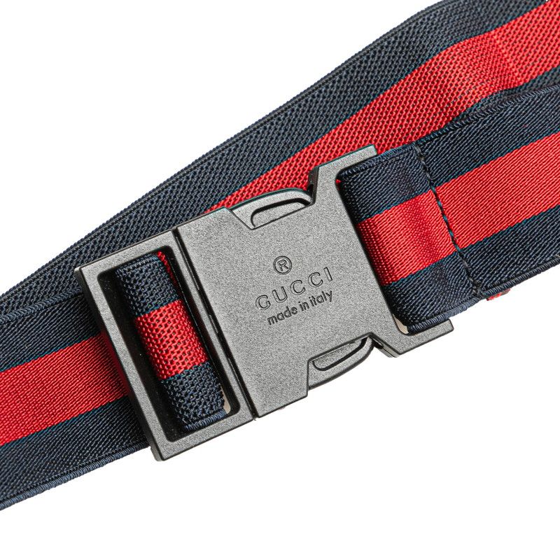 Gucci Children's GG Logo Star Belt Bag Red Canvas Leather