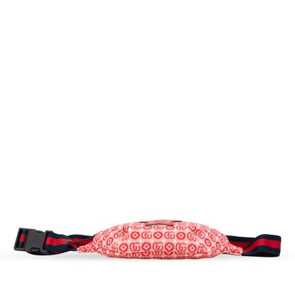 Gucci Children's GG Logo Star Belt Bag Red Canvas Leather
