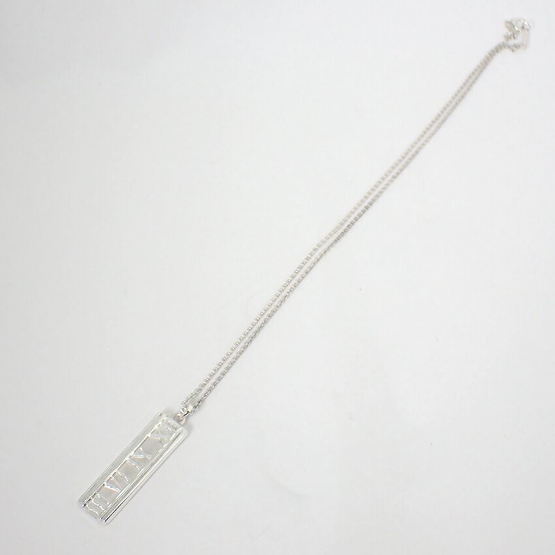 Tiffany & Co 925 Atlas Bar Pendant Necklace