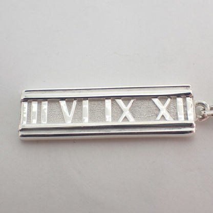 Tiffany & Co 925 Atlas Bar Pendant Necklace