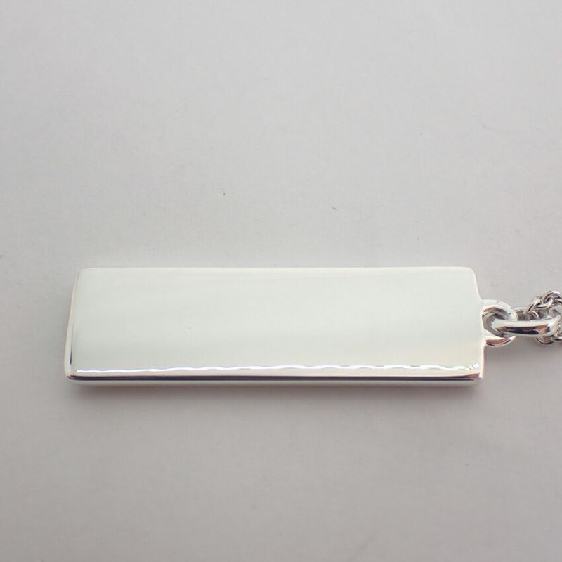 Tiffany & Co 925 Atlas Bar Pendant Necklace