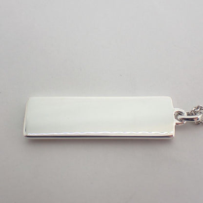 Tiffany & Co 925 Atlas Bar Pendant Necklace
