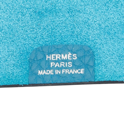 Hermes Ulysse PM Notebook Cover System with Refill Blue Jean Silver Togo Agenda