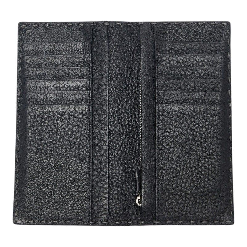 Fendi Selleria Wallet Bifold Black Leather