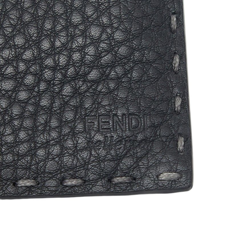 Fendi Selleria Wallet Bifold Black Leather
