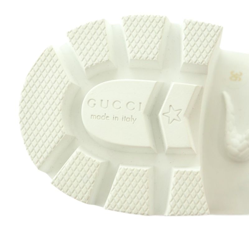 Gucci Magnum Short Boots Thick Sole 36 Ivory Magenta Pink