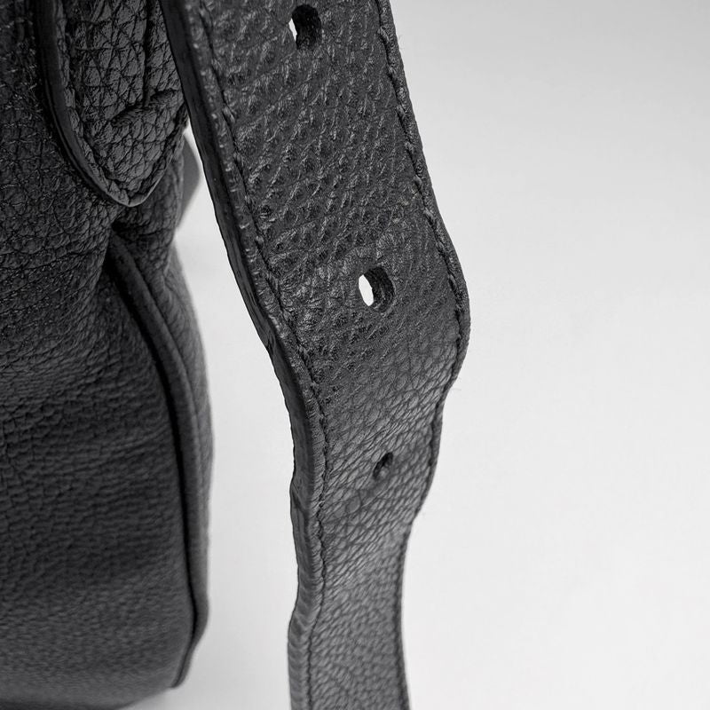 Gucci Half Moon Hobo Shoulder Bag Leather Black