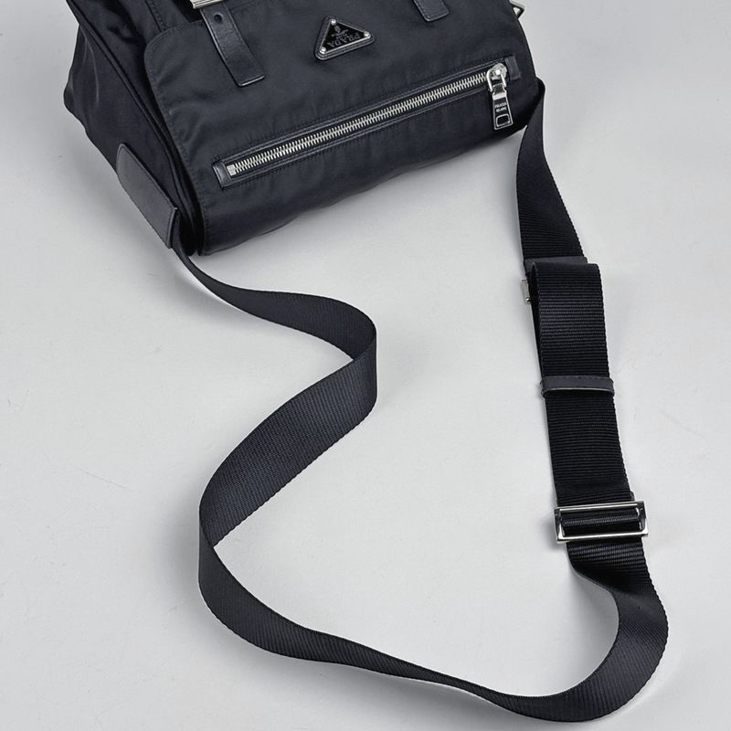 Prada Shoulder Bag Bag Tessuto Nylon Nero