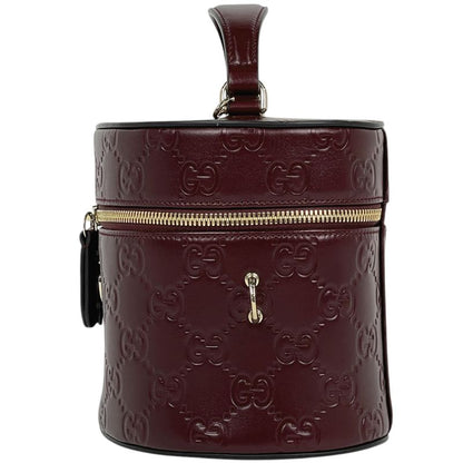 Gucci Guccissima Vanity 2-Way Shoulder Bag GG Marmont Makeup Pouch Leather