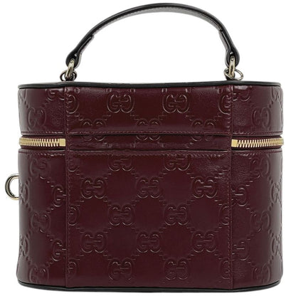 Gucci Guccissima Vanity 2-Way Shoulder Bag GG Marmont Makeup Pouch Leather