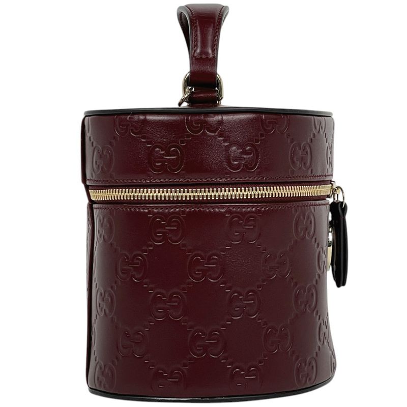 Gucci Guccissima Vanity 2-Way Shoulder Bag GG Marmont Makeup Pouch Leather
