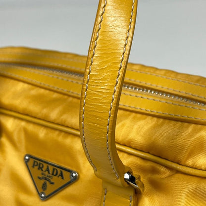 Prada 2-Way Shoulder Bag Nylon Yellow