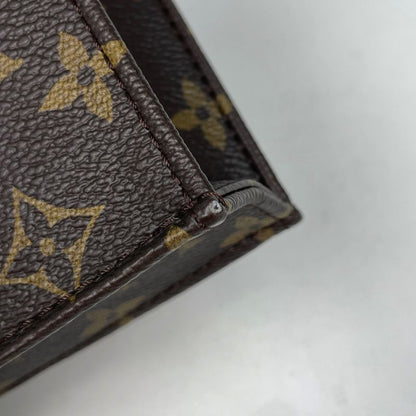 Louis Vuitton Petite Sac Plat 2-Way Shoulder Bag Foreign Love Monogram Brown