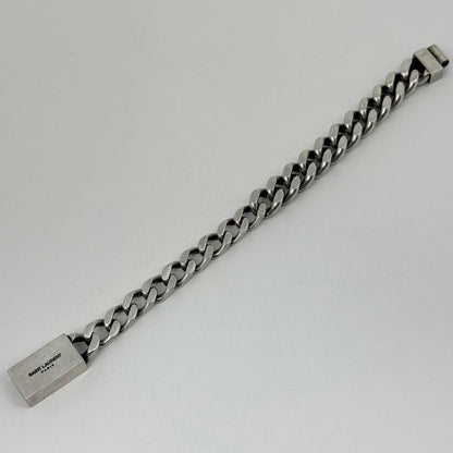 Saint Laurent Logo Chain Bracelet Silver