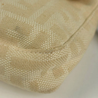 Fendi Zucca Pattern Mamma Bucket Shoulder Bag Canvas Beige