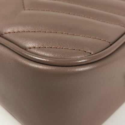 Gucci GG Marmont Chain Shoulder Bag Double Leather Beige