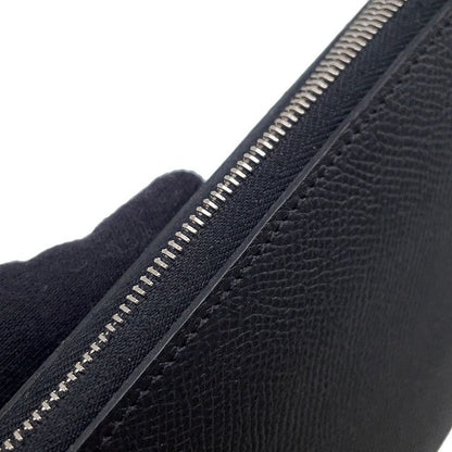 Hermes Wallet Azap Long Silk in Black Silver Epsom