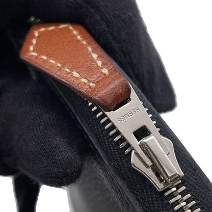 Hermes Wallet Azap Long Silk in Black Silver Epsom