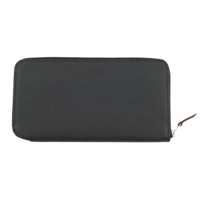 Hermes Wallet Azap Long Silk in Black Silver Epsom