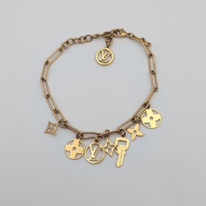 Louis Vuitton Bracelet Roman Holiday LV Gold Monogram