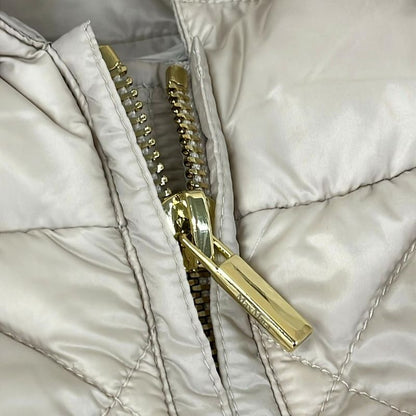Max Mara Down Vest 40 M Beige Quilted the Cube Long Length Winter