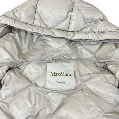 Max Mara Down Vest 40 M Beige Quilted the Cube Long Length Winter