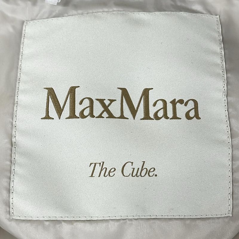 Max Mara Down Vest 40 M Beige Quilted the Cube Long Length Winter