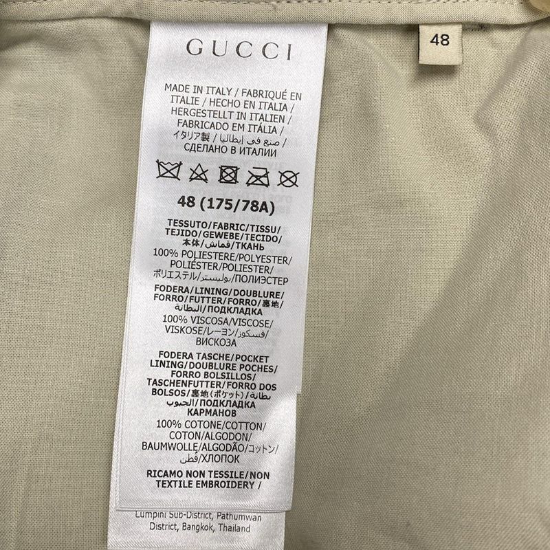 Gucci Pants 48 M Gray Full Length Studs