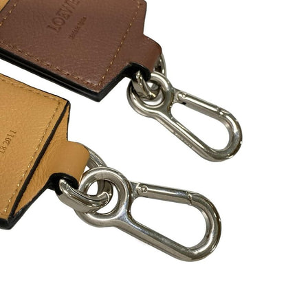 Loewe Shoulder Strap Logo Light Brown Multi Leather Handbag