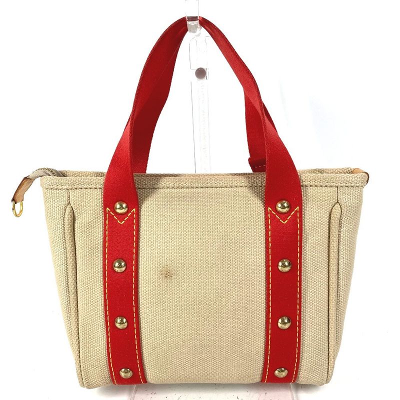Louis Vuitton Handbag Cabas PM Cotton Beige