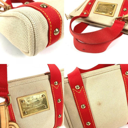 Louis Vuitton Handbag Cabas PM Cotton Beige