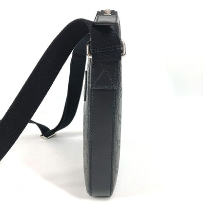 Gucci Shoulder Bag Logo Guccissima Leather Black