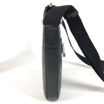 Gucci Shoulder Bag Logo Guccissima Leather Black