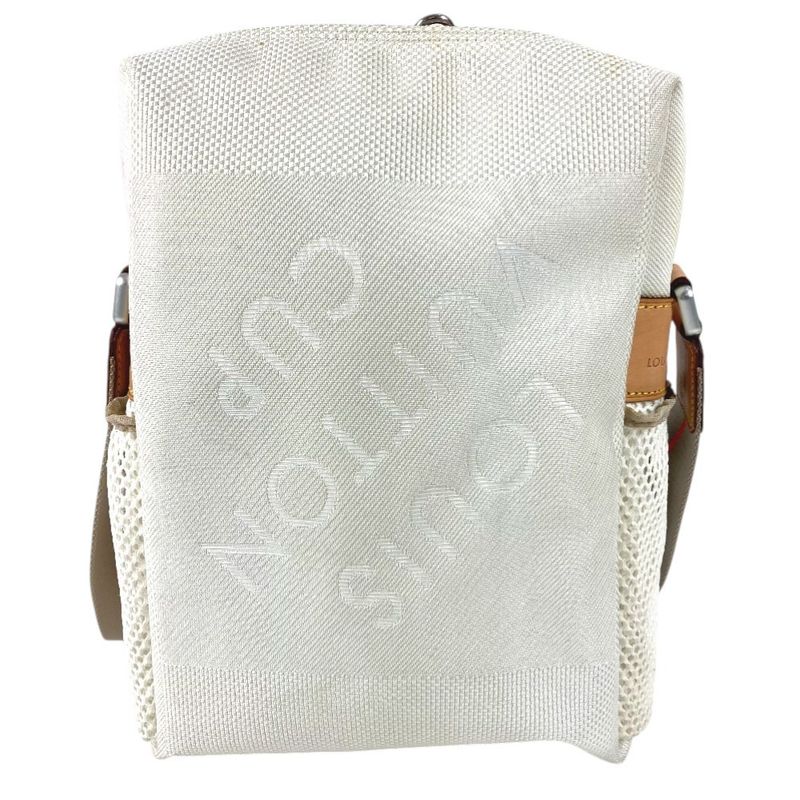 Louis Vuitton Shoulder Bag Weatherly Damier Geant Canvas White