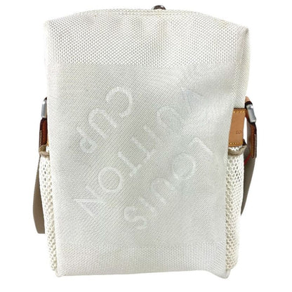 Louis Vuitton Shoulder Bag Weatherly Damier Geant Canvas White