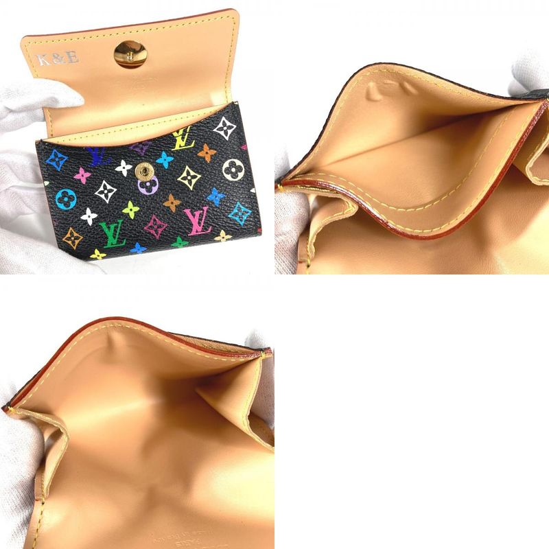 Louis Vuitton Coin Case Porte-Monnaie Monogram Multicolor Canvas Noir Black
