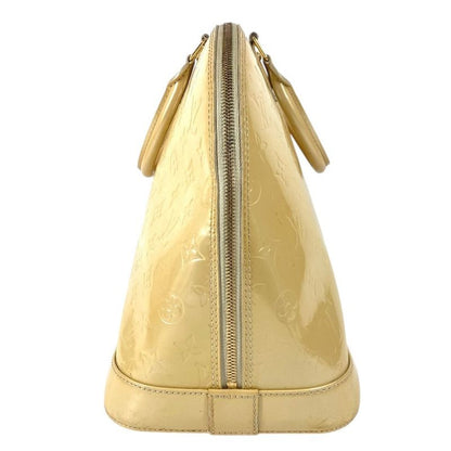 Louis Vuitton Handbag Alma GM Monogram Vernis Canvas Blanc Corail Beige