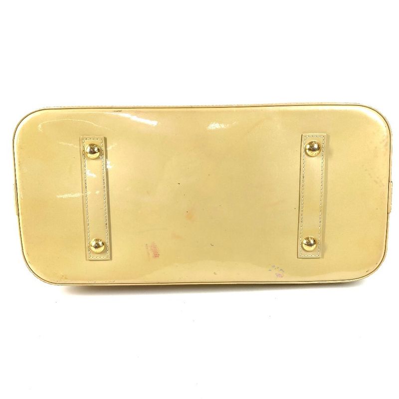 Louis Vuitton Handbag Alma GM Monogram Vernis Canvas Blanc Corail Beige