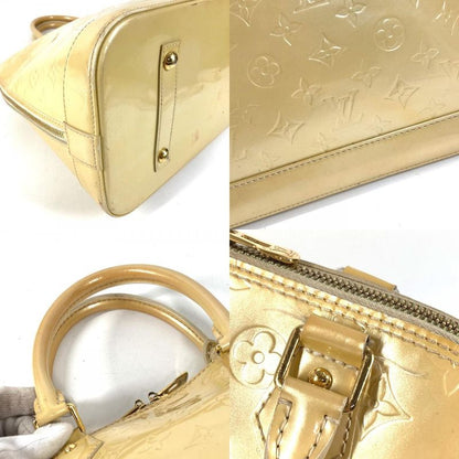 Louis Vuitton Handbag Alma GM Monogram Vernis Canvas Blanc Corail Beige