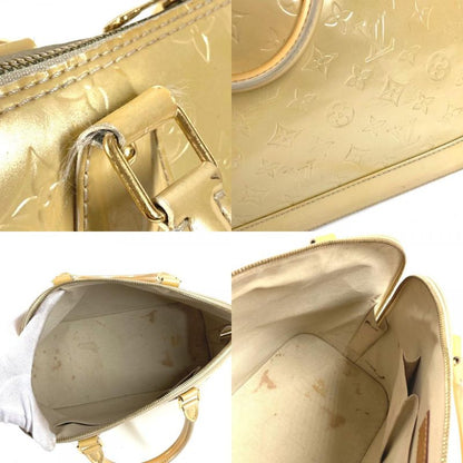 Louis Vuitton Handbag Alma GM Monogram Vernis Canvas Blanc Corail Beige