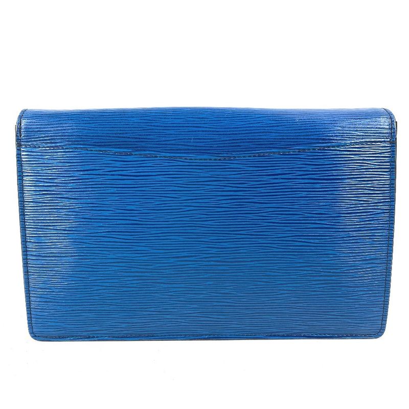 Louis Vuitton Second Bag Montaigne 27 Epi Leather Toledo Blue