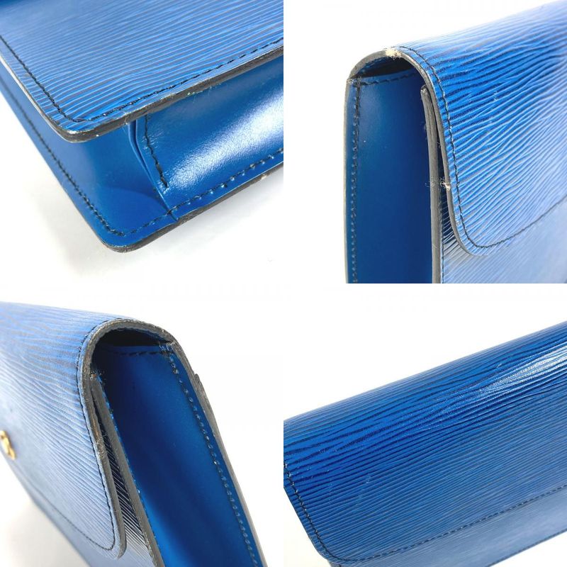 Louis Vuitton Second Bag Montaigne 27 Epi Leather Toledo Blue
