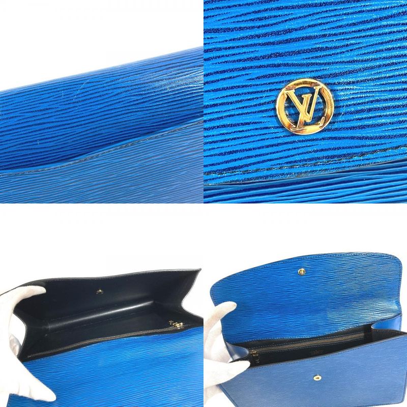 Louis Vuitton Second Bag Montaigne 27 Epi Leather Toledo Blue